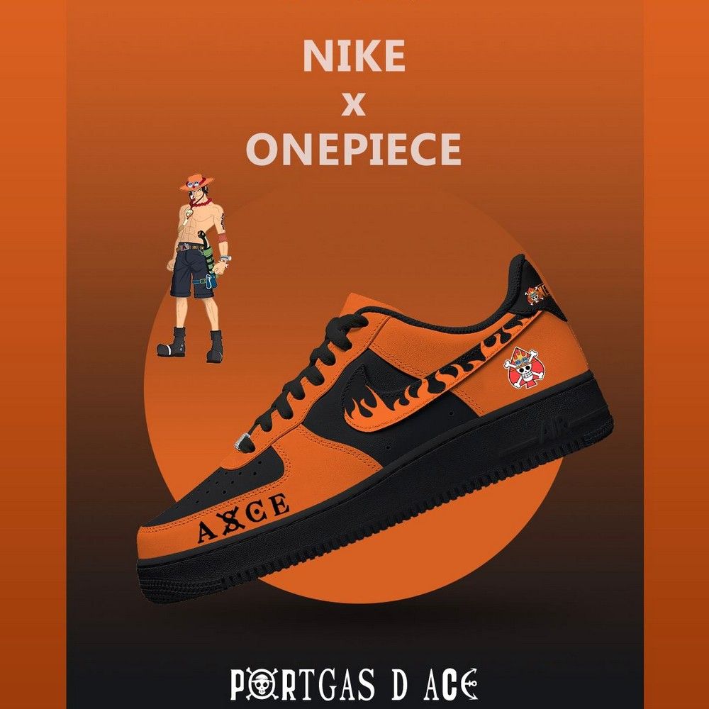 Portgas D Ace V.6 One Piece Limited Low Top Shoes