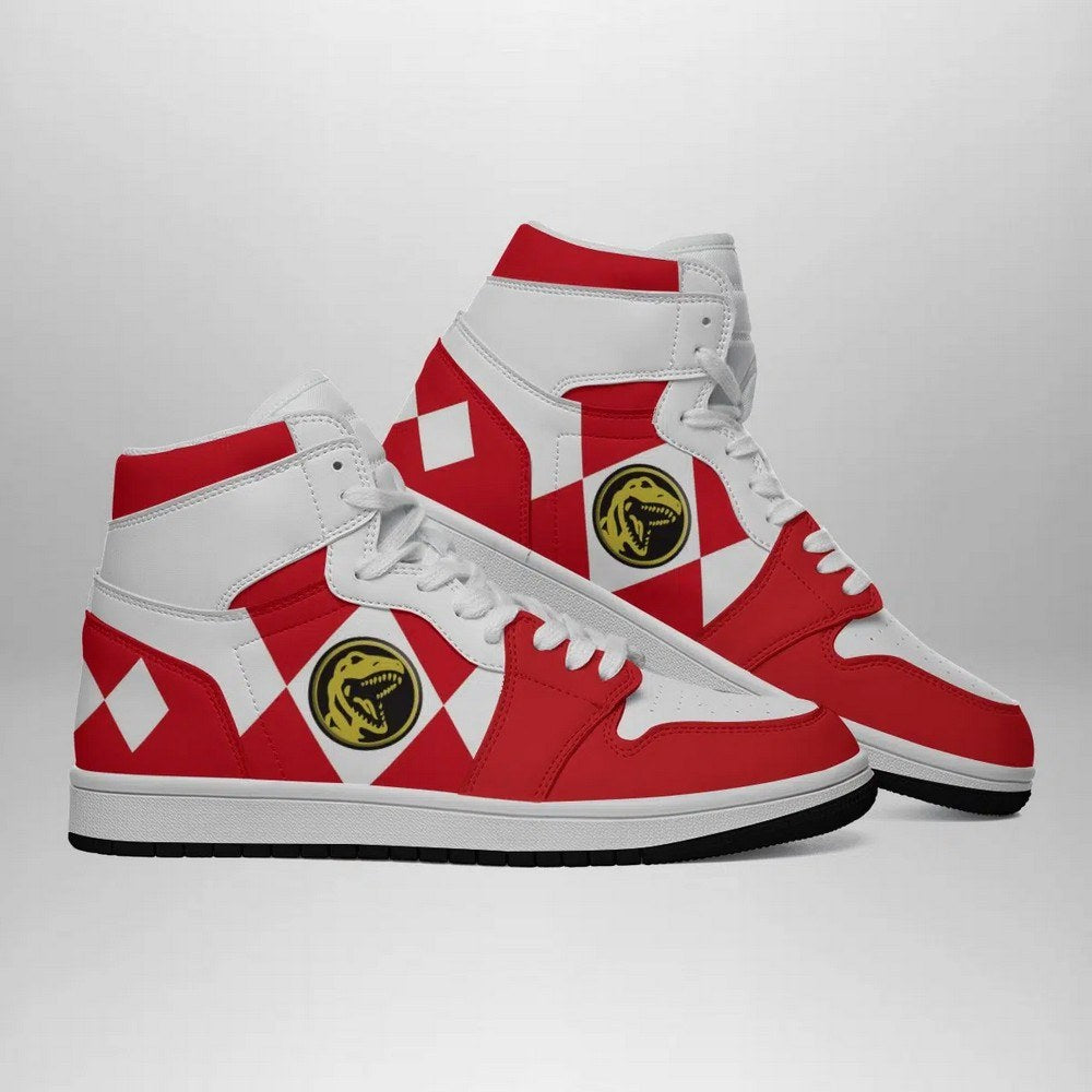 Red Ranger Mighty Morphin V2 Power Rangers AJ1 Shoes
