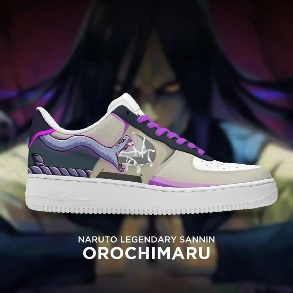 Orochimaru Naruto Legendary Sannin Low Top Shoes