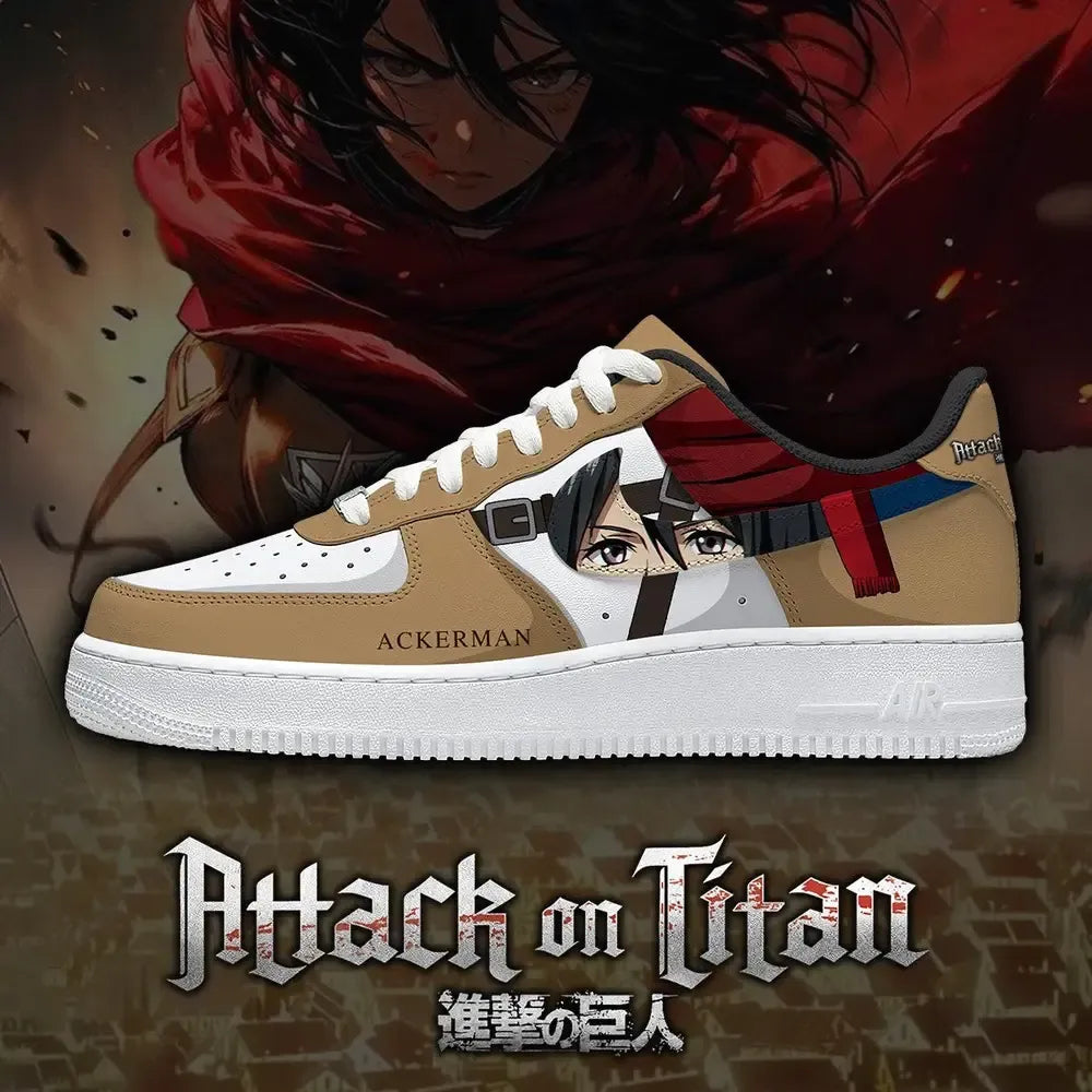 Mikasa Ackerman V.1 Attack on Titian Special Edition Lowtop Shoes