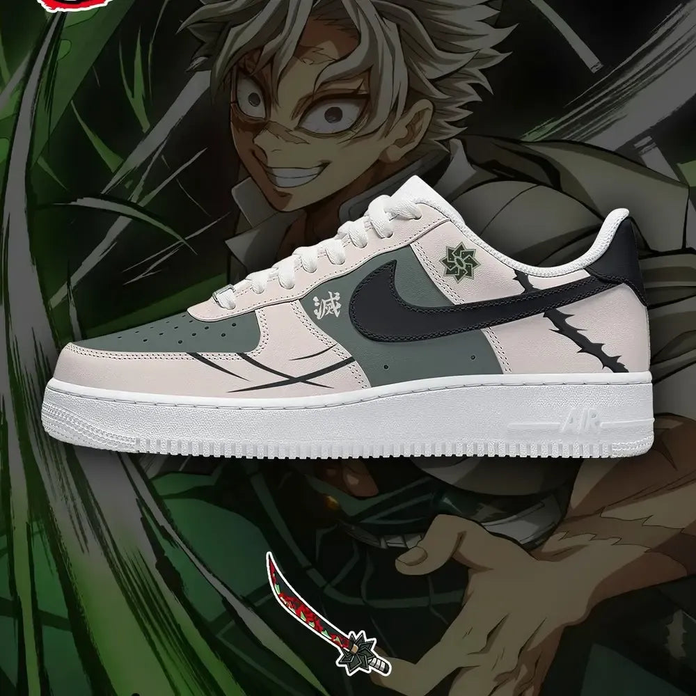 Sanemi Sinazugawa V.1 Demon Slayer Special Design Low Top Shoes
