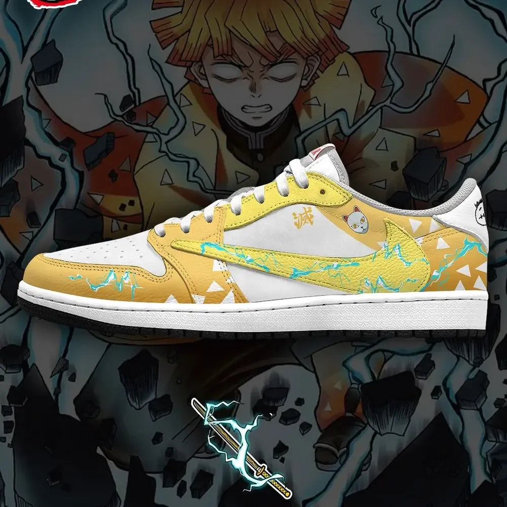 Zenitsu Agatsuma V.3 Demon Slayer Special Design Low Top Shoes