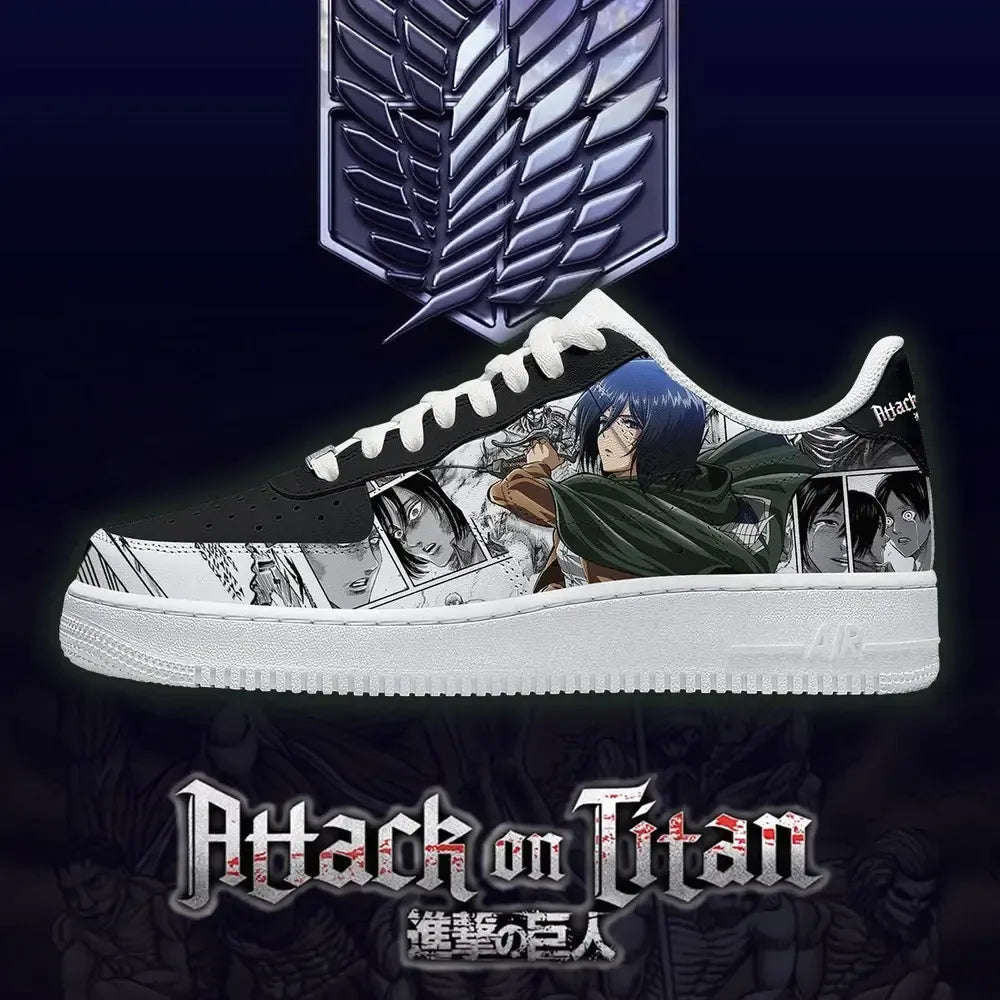 Mikasa Ackerman V.2 Attack on Titian Special Edition Lowtop Shoes