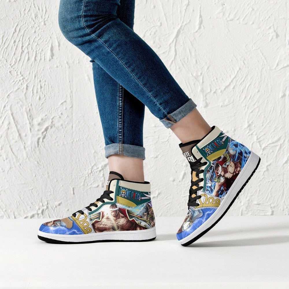 Whitebeard Marineford One Piece JD1 High Top Shoes